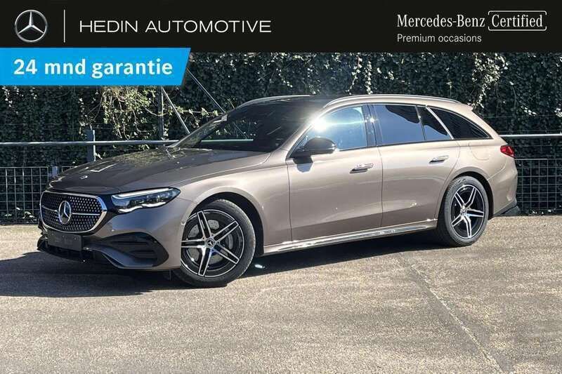 Bruin, metallic lak Gebruikt 2024 Mercedes E300 AMG line Stationwagen | € 74.900 - Afbeelding 1/3