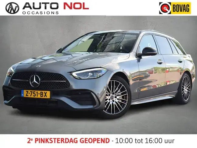 Grijs Gebruikt 2022 Mercedes C180 AMG line Stationwagen | € 39.950 (Eerlijke prijs) - Afbeelding 1/4