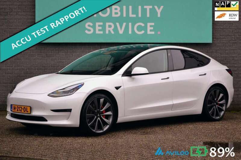Wit Gebruikt 2019 Tesla Model 3 Performance Sedan | € 24.964 (Eerlijke prijs) - Afbeelding 1/4