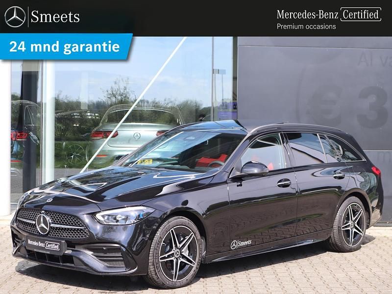 Zwart Gebruikt 2025 Mercedes C300 AMG line Stationwagen | € 62.444 (Duur) - Afbeelding 1/4