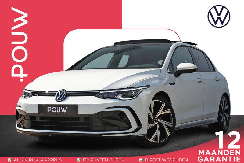 Wit Gebruikt 2021 VW Golf VIII R-line Hatchback | € 28.900 (Eerlijke prijs) - Afbeelding 1/4