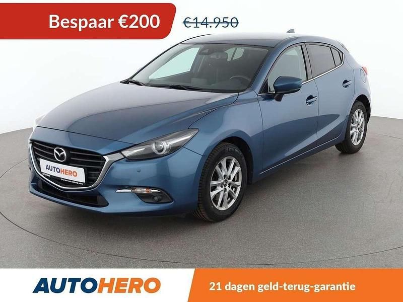 Blauw Gebruikt 2018 Mazda 3 Exclusive-Line Hatchback | € 14.649 (Goede deal) - Afbeelding 1/3