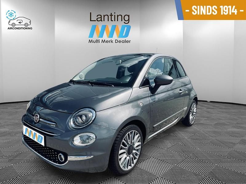 Grijs Gebruikt 2016 Fiat 500 Lounge Hatchback | € 8.495 (Eerlijke prijs) - Afbeelding 1/4