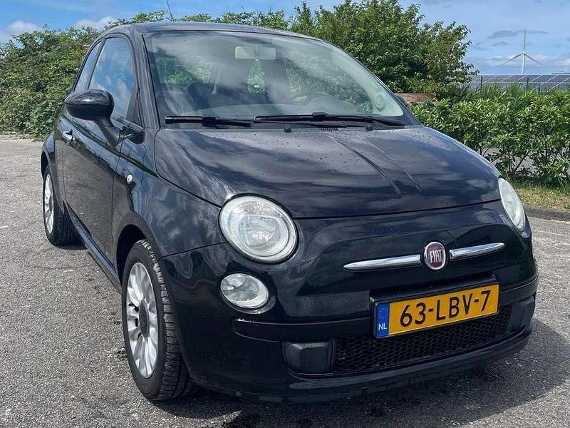 Zwart Occasion 2010 Fiat 500 Pop Hatchback | € 4.500 (Eerlijke prijs) - Afbeelding 1/4