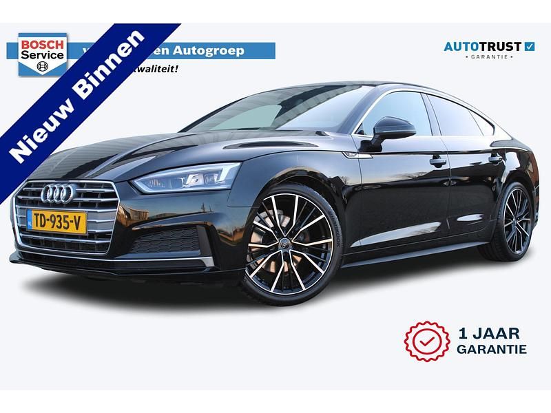 Occasion Audi A5 S-Line 150 PK (110 kW) 2018 Zwart Hatchback