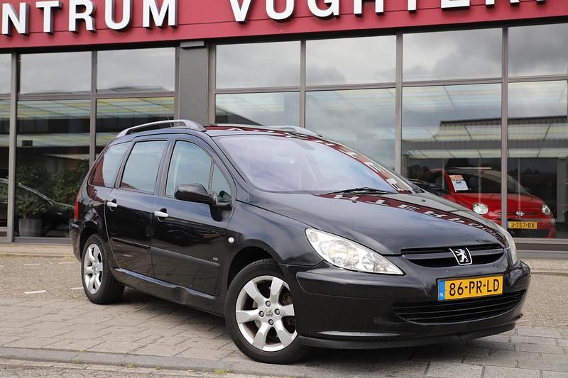 Zwart Gebruikt 2004 Peugeot 307 Stationwagen | € 1.499 (Eerlijke prijs) - Afbeelding 1/4