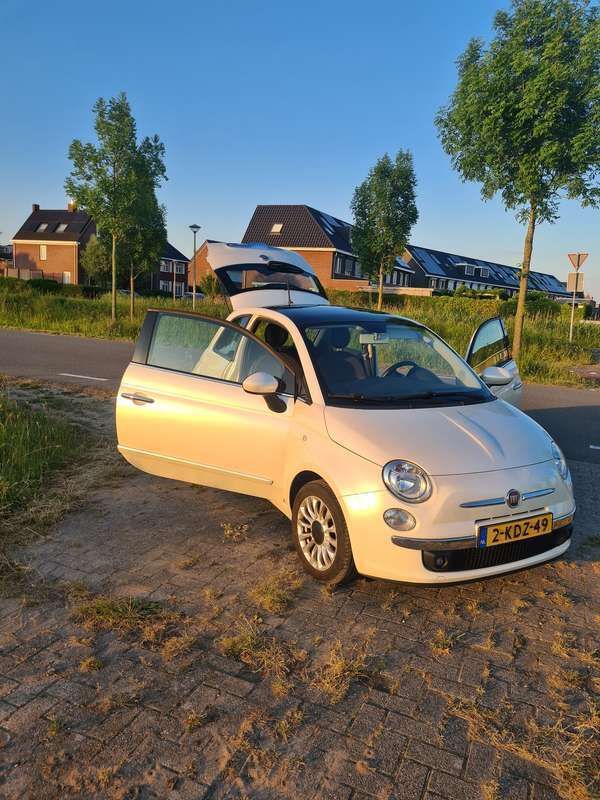 Wit Gebruikt 2013 Fiat 500 Lounge Hatchback | € 5.100 (Iets duurder) - Afbeelding 1/4