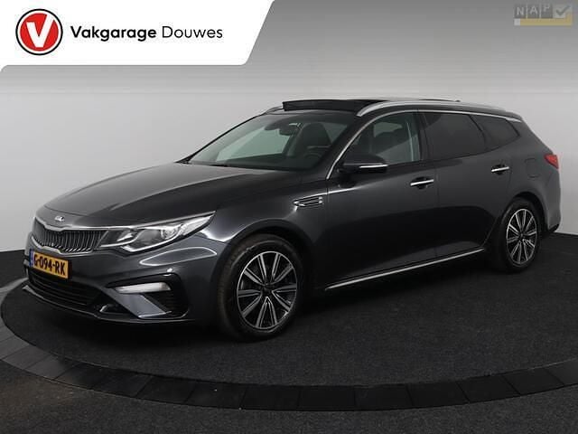 Grijs Gebruikt 2019 Kia Optima Stationwagen | € 21.950 (Eerlijke prijs) - Afbeelding 1/4