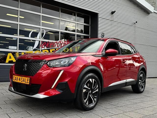 Rood Gebruikt 2021 Peugeot 2008 Allure SUV | € 17.000 (Eerlijke prijs) - Afbeelding 1/4