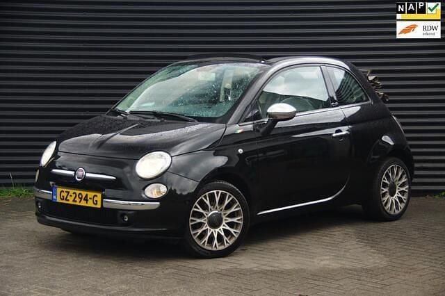 Zwart Gebruikt 2010 Fiat 500C Lounge Cabriolet | € 3.945 (Goede deal) - Afbeelding 1/4