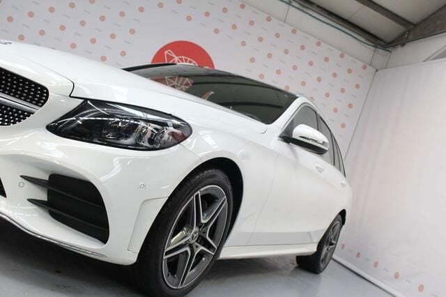 Occasion Mercedes C220 AMG line 194 PK (142 kW) 2020 Wit Stationwagen