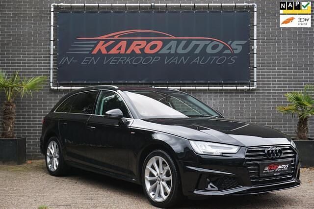 Zwart Gebruikt 2019 Audi A4 S-Line Stationwagen | € 22.950 (Super prijs) - Afbeelding 1/4