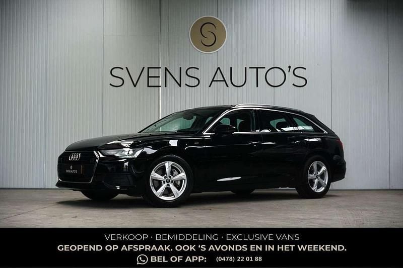 Zwart Gebruikt 2019 Audi A6 S-Line Stationwagen | € 27.995 (Super prijs) - Afbeelding 1/4