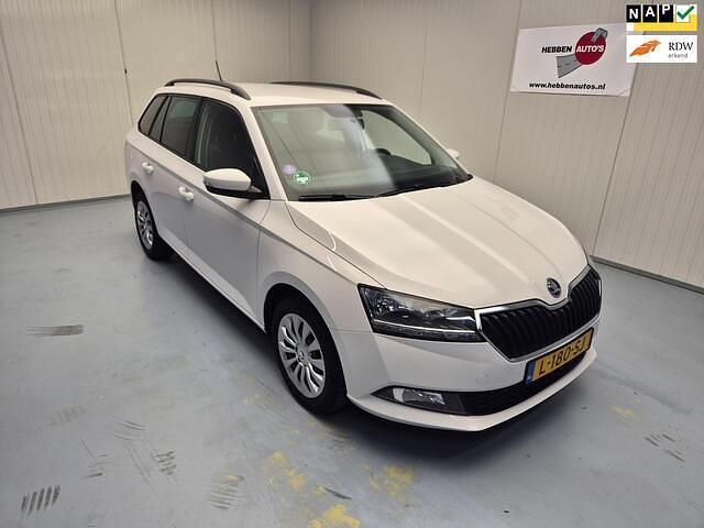 Wit Gebruikt 2021 Skoda Fabia Ambition Stationwagen | € 11.340 (Goede deal) - Afbeelding 1/4