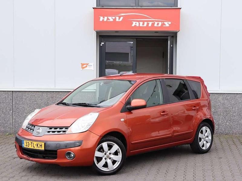 Oranje, metallic lak Gebruikt 2006 Nissan Note Tekna MPV | € 2.450 (Goede deal) - Afbeelding 1/3