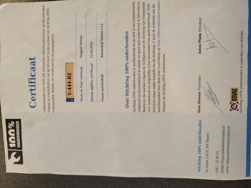 Occasion Peugeot Partner 35 kW (48 PK) 2016 Zilver MPV