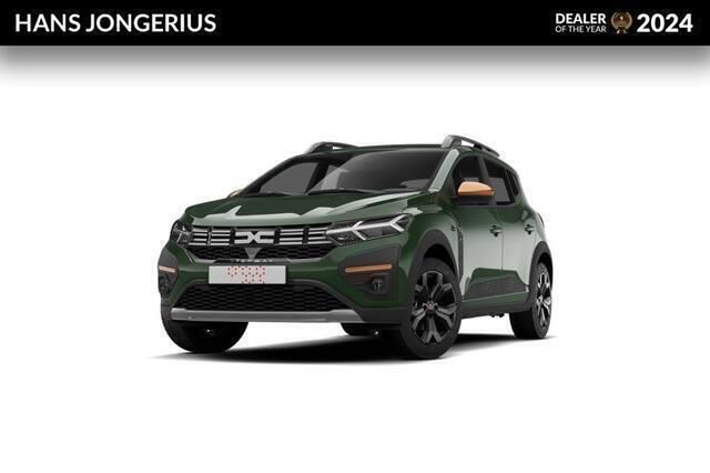 Cedar green (groen mica) Nieuw 2025 Dacia Sandero Extreme Hatchback | € 29.300 (Duur) - Afbeelding 1/4