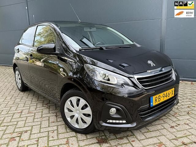 Zwart Gebruikt 2017 Peugeot 108 Active Hatchback | € 5.945 (Eerlijke prijs) - Afbeelding 1/4