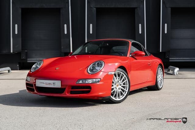 Rood Gebruikt 2007 Porsche 911 Carrera Cabriolet Cabriolet | € 54.950 - Afbeelding 1/4