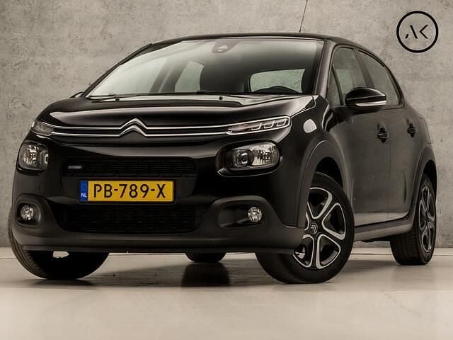 Zwart Gebruikt 2017 Citroën C3 PureTech Hatchback | € 10.745 (Eerlijke prijs) - Afbeelding 1/4