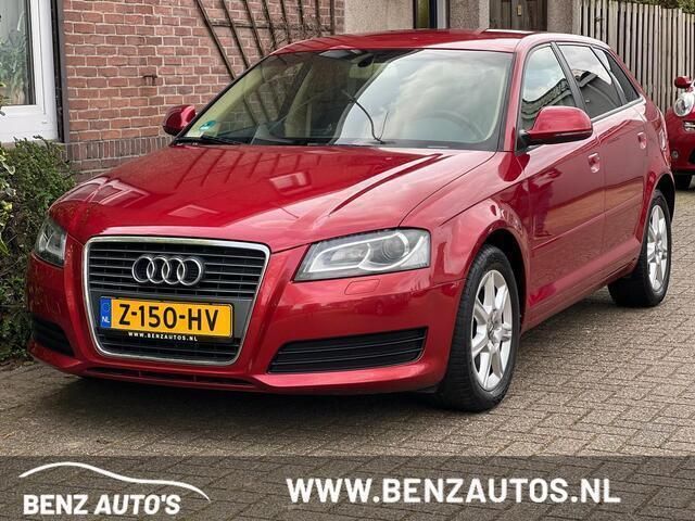 Rood Gebruikt 2009 Audi A3 Sportback Attraction Hatchback | € 8.999 (Eerlijke prijs) - Afbeelding 1/4