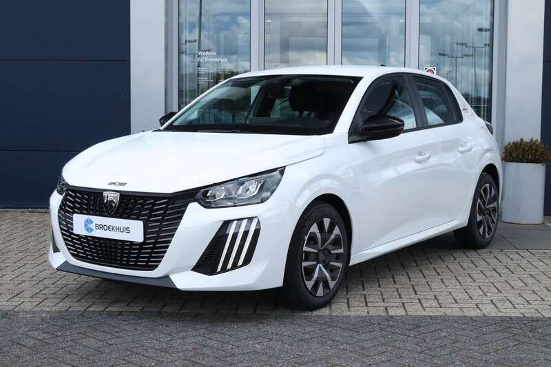 Wit Nieuw 2025 Peugeot 208 Style Hatchback | € 22.900 (Goede deal) - Afbeelding 1/4