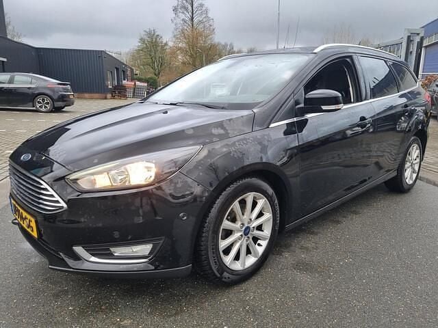 Occasion Ford Focus Titanium 125 PK (91 kW) 2018 Zwart (metallic) Stationwagen