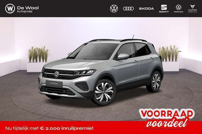 Zwart Nieuw 2025 VW T-Cross Edition SUV | € 30.495 (Goede deal) - Afbeelding 1/4