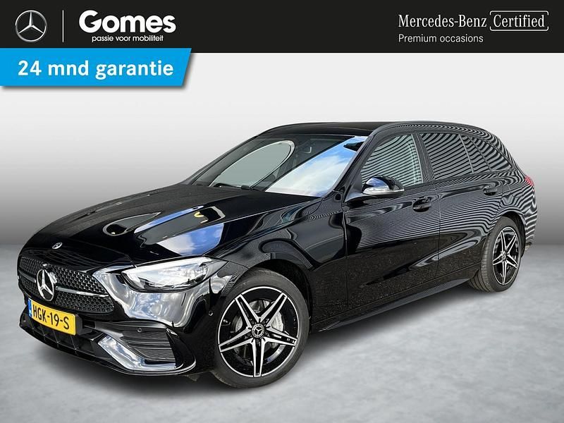 Zwart Gebruikt 2025 Mercedes C300 AMG Stationwagen | € 54.950 (Iets duurder) - Afbeelding 1/4