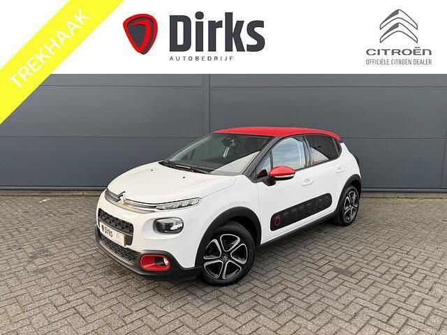 Wit Occasion 2019 Citroën C3 PureTech Hatchback | € 9.945 (Eerlijke prijs) - Afbeelding 1/4
