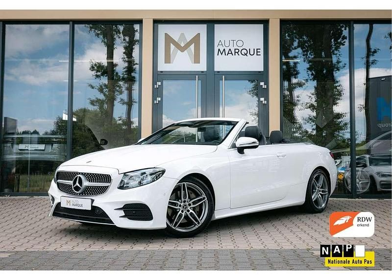 Wit Gebruikt 2018 Mercedes E200 AMG Cabriolet | € 37.900 (Eerlijke prijs) - Afbeelding 1/4
