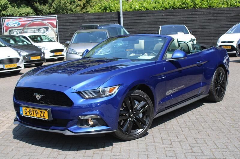 Blauw Gebruikt 2016 Ford Mustang Convertible Cabriolet | € 35.995 (Eerlijke prijs) - Afbeelding 1/4