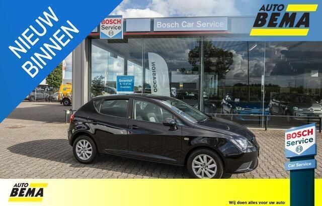Zwart Gebruikt 2017 Seat Ibiza Reference Hatchback | € 8.900 (Super prijs) - Afbeelding 1/4
