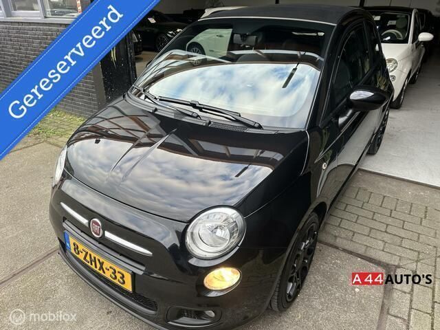 Zwart Occasion 2015 Fiat 500S Cabriolet | € 7.750 (Eerlijke prijs) - Afbeelding 1/4