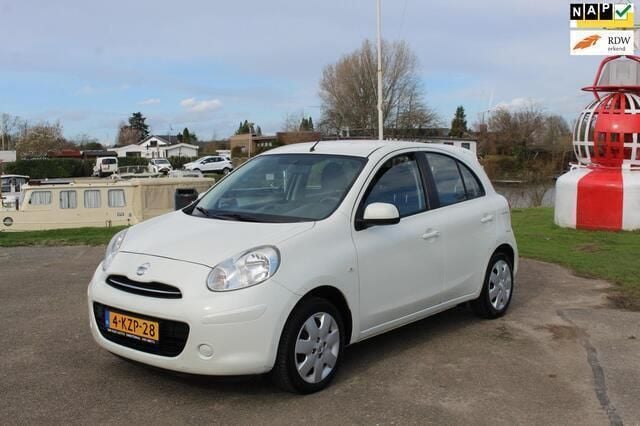 Wit Gebruikt 2013 Nissan Micra Acenta Hatchback | € 6.250 (Eerlijke prijs) - Afbeelding 1/4