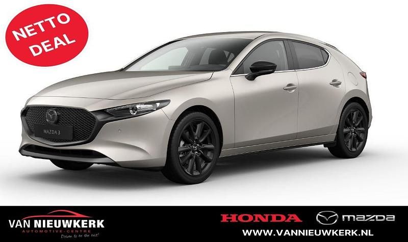 Beige (metallic) Nieuw 2025 Mazda 3 Homura-Line Hatchback | € 32.750 (Goede deal) - Afbeelding 1/1
