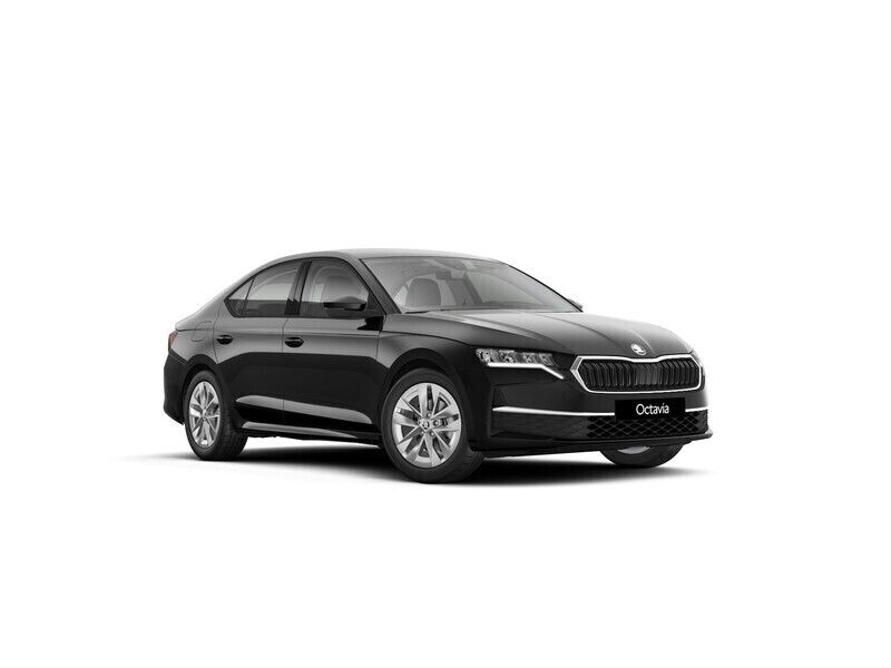 Zwart Nieuw 2024 Skoda Octavia First Edition Hatchback | € 37.220 (Super prijs) - Afbeelding 1/4