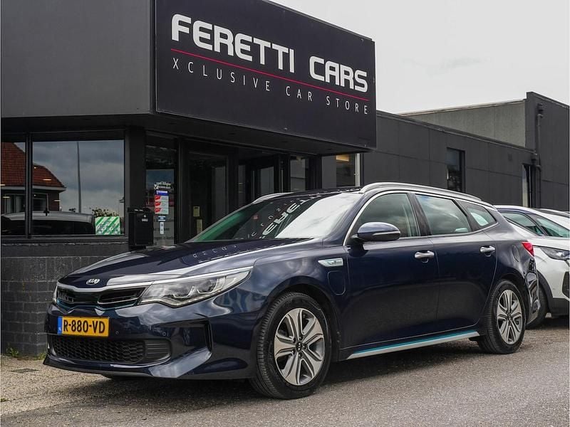 Blauw Gebruikt 2018 Kia Optima Hybrid Sedan | € 12.900 (Super prijs) - Afbeelding 1/4