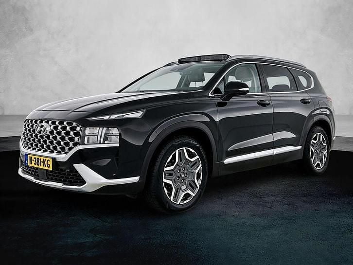 Zwart Occasion 2021 Hyundai Santa Fe Comfort SUV | € 32.720 (Eerlijke prijs) - Afbeelding 1/3