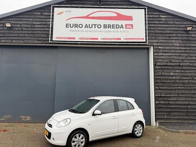 Wit Gebruikt 2012 Nissan Micra S Hatchback | € 3.950 (Eerlijke prijs) - Afbeelding 1/4