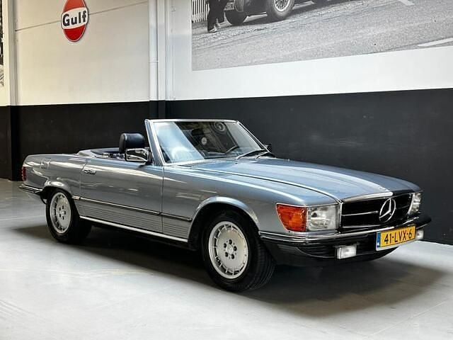 Blauw Occasion 1986 Mercedes SL500 Cabriolet | € 54.950 - Afbeelding 1/4