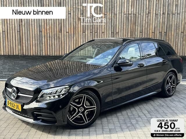Zwart Gebruikt 2021 Mercedes C180 AMG Stationwagen | € 33.950 (Eerlijke prijs) - Afbeelding 1/4