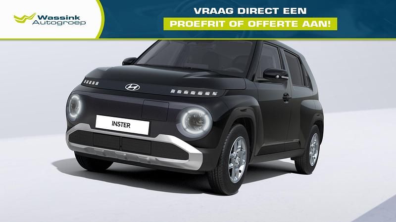 Zwart Nieuw 2025 Hyundai Inster Hatchback | € 26.665 - Afbeelding 1/4