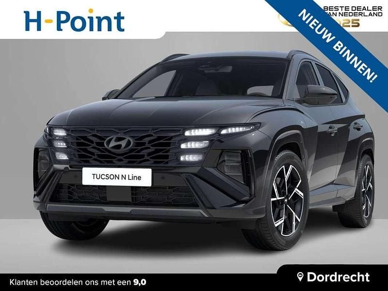 Zwart Nieuw 2025 Hyundai Tucson N Line SUV | € 46.715 (Eerlijke prijs) - Afbeelding 1/4