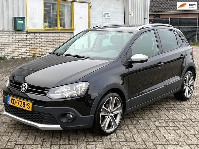 Zwart (metallic) Gebruikt 2012 VW Polo Cross Hatchback | € 6.495 (Goede deal) - Afbeelding 1/4