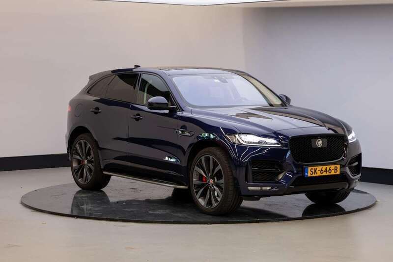 Blauw Gebruikt 2018 Jaguar F-Pace Portfolio SUV | € 32.950 (Goede deal) - Afbeelding 1/4