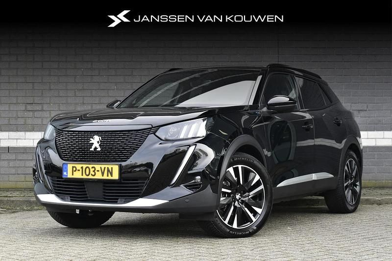 Zwart Gebruikt 2022 Peugeot e-2008 GT SUV | € 19.400 (Eerlijke prijs) - Afbeelding 1/3