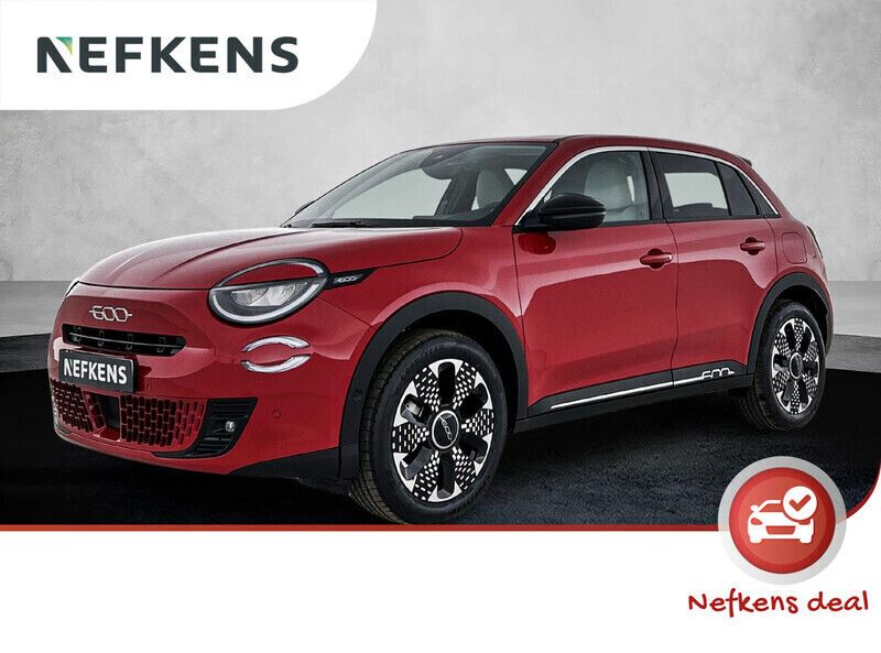 Rood Nieuw 2025 Fiat 600 La Prima SUV | € 34.925 (Iets duurder) - Afbeelding 1/4