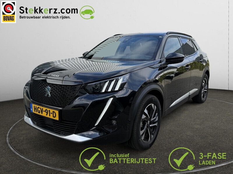 Zwart Gebruikt 2021 Peugeot e-2008 GT SUV | € 20.595 (Goede deal) - Afbeelding 1/4