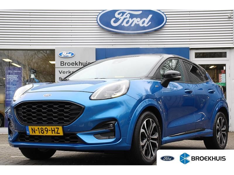 Blauw Occasion 2021 Ford Puma ST-Line X SUV | € 20.900 (Eerlijke prijs) - Afbeelding 1/4